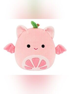 Kids Jabari The Grapefruit Bat 8" Squishmallows Plush Toy Stuffy NEW